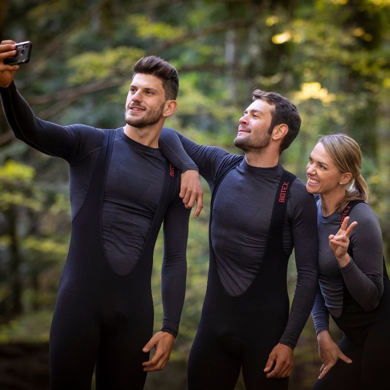 Manga larga de lana merino para el calor